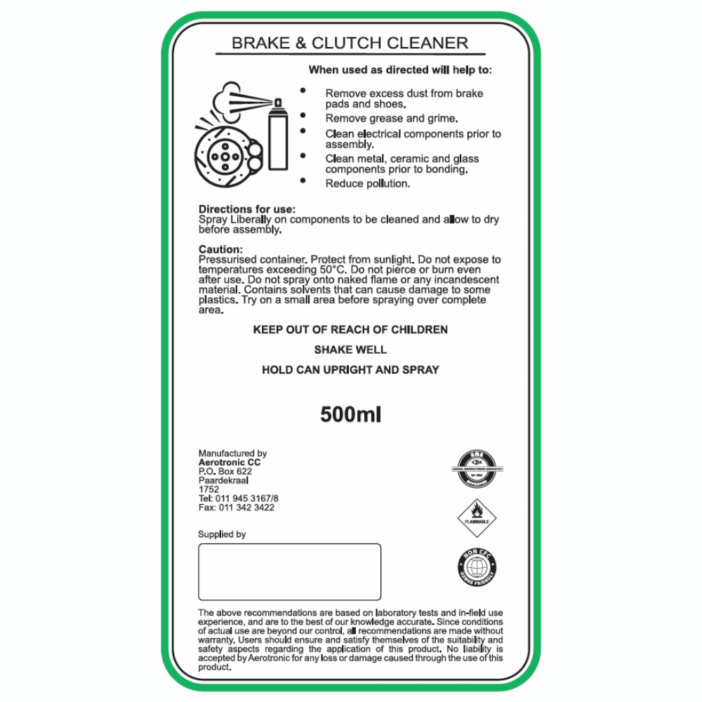 Brake & Parts Cleaner
